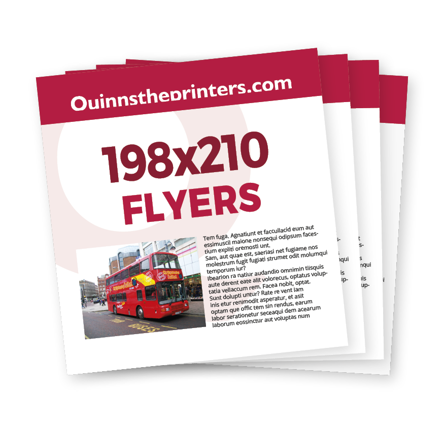 198x210 Flyers  (Flat) Printing